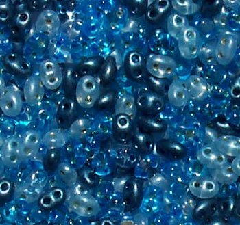TB-03008 - 10 Grams Oceans Breeze Mix 2.5x5mm Preciosa Twin Beads