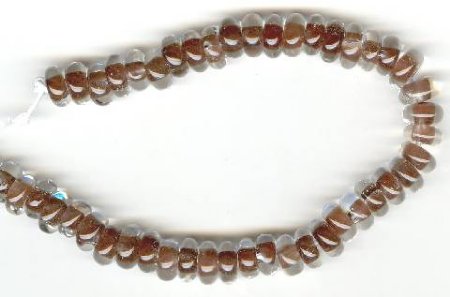 10 9mm Unicorne Donut Beads - Cocoa Bean (21979)