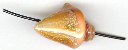 1 25mm Orange Nobilis Unicorne Seashell Bead (21971)