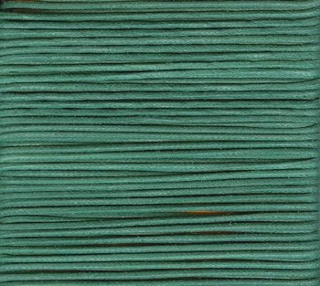 10 Meters of 1.5mm Green Waxed Cotton Cord