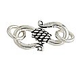 SS3074 1 18mm Sterling Bali Hook and Eye Clasp
