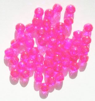 50 4x5mm Faceted Hot Pink AB Donut Beads