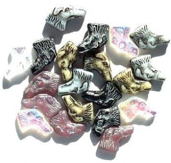 20 20mm Dog Head Bead Mix Pack