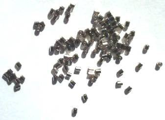 100 2x1.5mm Nickel Crimp Tubes