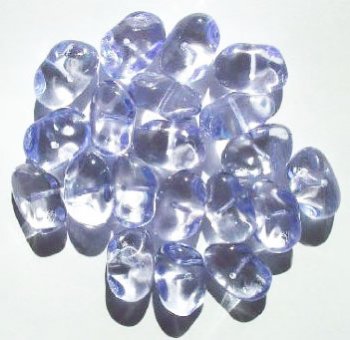20 18x12x9mm Light Violet Potato Nugget Beads