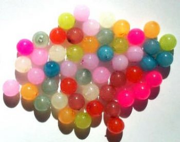 25 8mm Round Translucent Dyed & Coated Round Bead Mix Pack