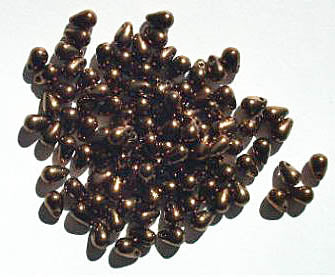 100 4mm Bronze Drops