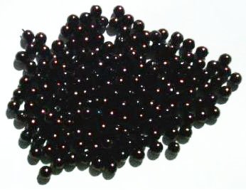 200 4mm Dark Bronze Round Glass Pearl Beads