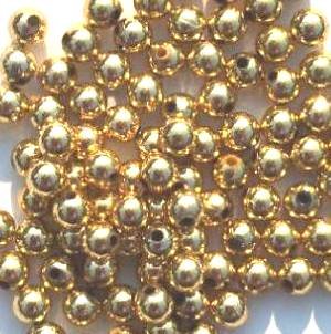 100 6mm Metallic Gold Acrylic