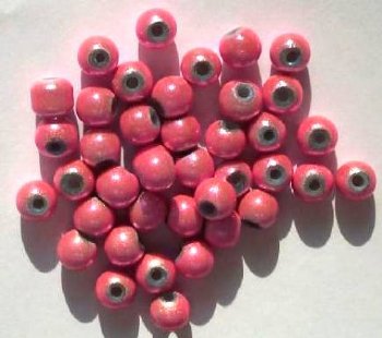 40 6mm Round Pink Miracle Beads