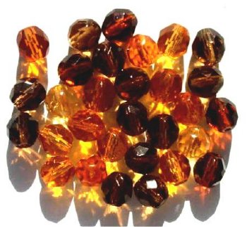 25 8mm Faceted Topaz Mix