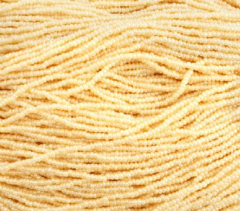 1 Hank of 11/0 Beige Pearl Seed Beads