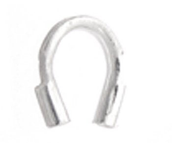 100 4x4mm Silver Plate Wire Guards