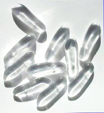 10 29x10mm Large Crystal Claw Beads