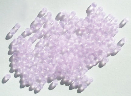 100 4mm Transparent Matte Alexandrite Round Glass Beads