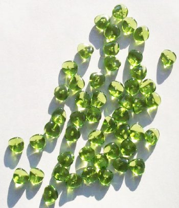 50 4x9mm Olive Wavy Disk Beads