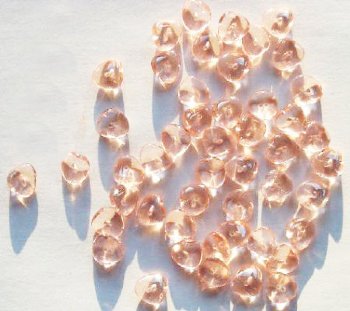 50 4x9mm Rose Wavy Disk Beads