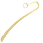 1 85mm Gold Plated Small Bookmark