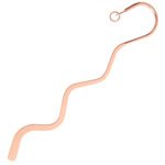 1 85mm Copper Plate Small Squiggle Bookmark