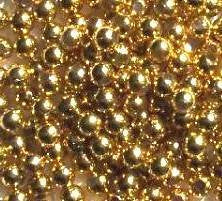 200 4mm Acrylic Metallic Gold