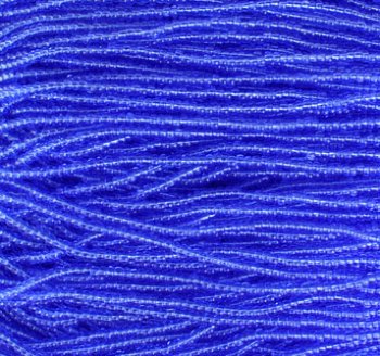 1 Hank of 11/0 Transparent Sapphire Seed Beads
