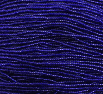 1 Hank of 11/0 Transparent Royal Blue Seed Beads
