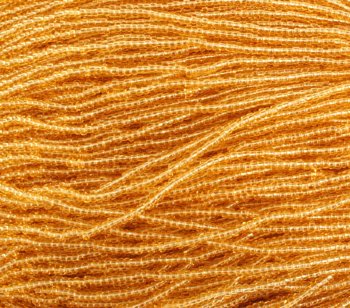 1 Hank of 11/0 Transparent Topaz Seed Beads