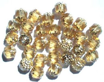 30 8mm Cathedral Coated Gold