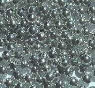 200 5mm Acrylic Metallic Silver Beads
