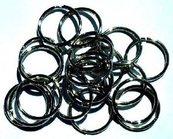 20 25mm Nickel Plated Split Rings