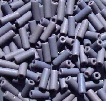 50g 8x3mm Opaque Matte Mauve Wampum Beads
