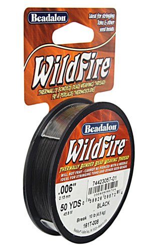 Beadalon Wildfire .006 Inch 50yds Black