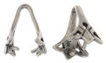 SS6016 1 8mm Sterling Flared Bail