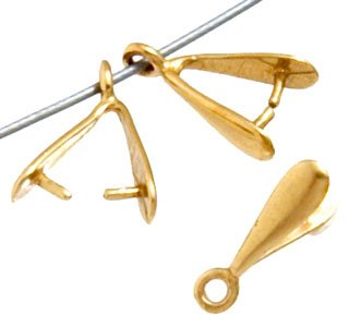 1 11x2.5mm Anti-Tarnish Brass Plain Bail