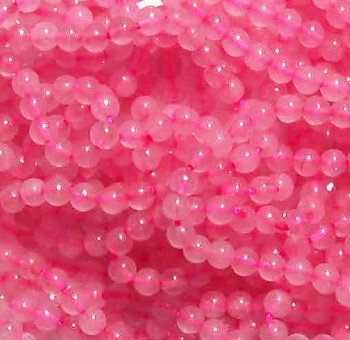 16 inch strand of 4mm Round Rose Quartz Beads