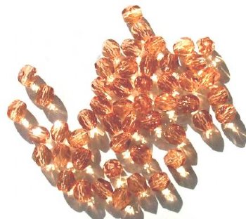 50 6mm Faceted Rosaline Beads
