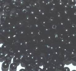 200 5mm Acrylic Black Round Beads