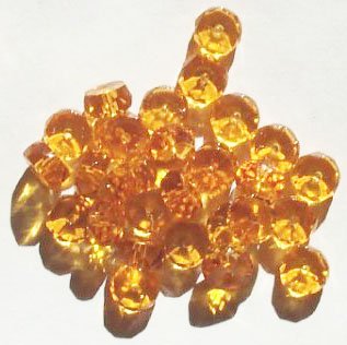 25 4x8mm Faceted Topaz Rondelle Beads