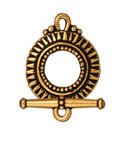 1 17.5mm TierraCast Antique Gold Sunburst Toggle