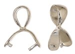 SS6085 1 18mm Sterling Plain Pinch Bail