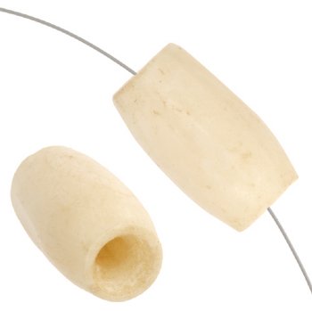 10 13x7mm Natural Oval Worked on Bone Beads