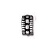 10 2x4mm TierraCast Antique Silver Rococo Spacer Beads