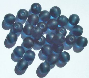 25 10mm Transparent Matte Montana Beads Round Beads