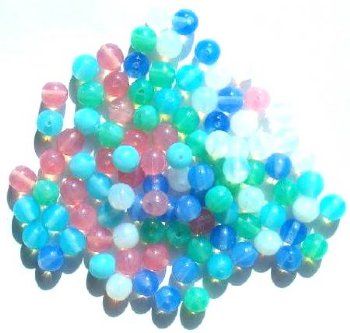 50  6mm Milky Opal Bead Mix Pack