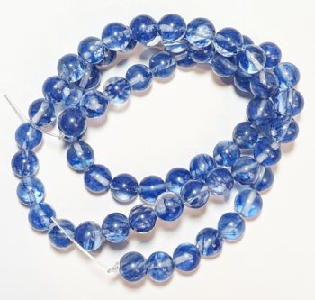16 inch strand of 6mm Round Blueberry Quartz Beads