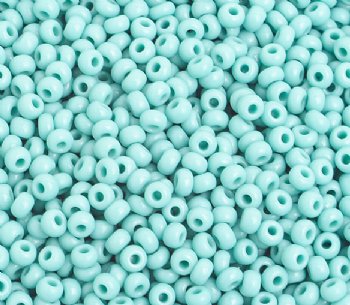 50g 8/0 Opaque Turquoise Seed Beads