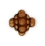 1 8.5mm TierraCast Antique Copper Pamada Bead