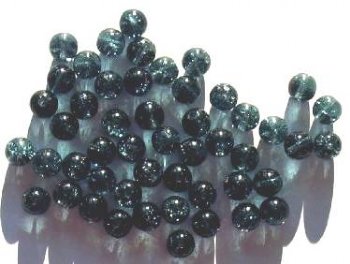 50 8mm Montana Blue Crackle Beads