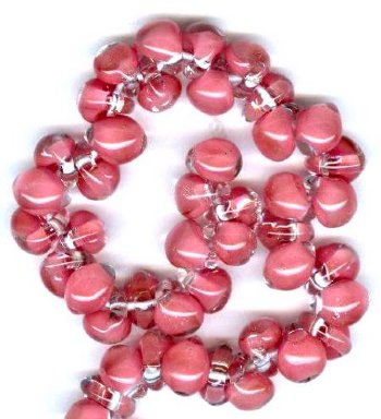 10 10mm Unicorne Pink Flamingo Teardrop Beads (21949)