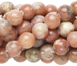 16 Inch Strand 8mm Round Lepidolite Beads